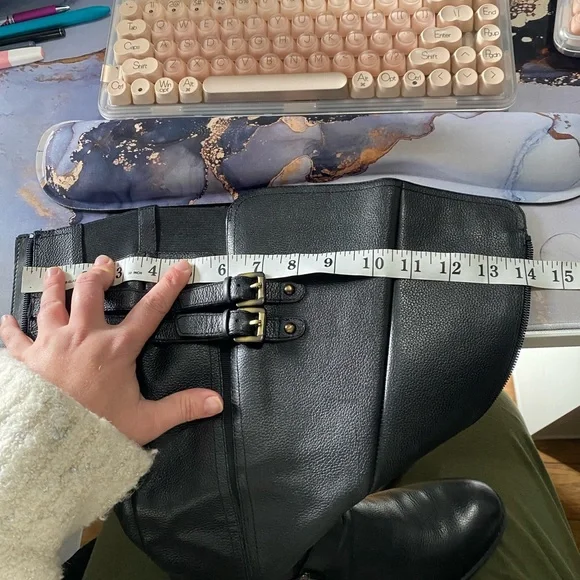 Naturalizer Black Leather Winter Boots - Picture 16 of 16